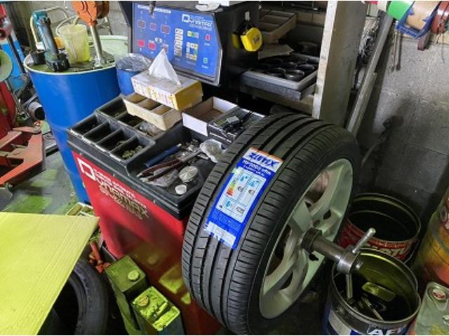 滋賀　レガシィの持ち込みタイヤ交換