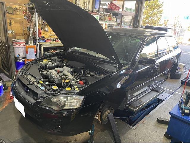 滋賀　レガシィ「BP5」のダウンサス取付 (RS-R)
