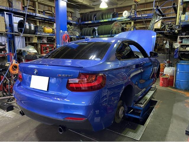 滋賀　BMW「Ｍ235ｉ」の車検＆整備