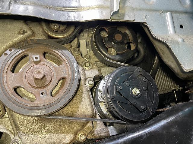 滋賀　日産セレナ(C25)のエアコン修理