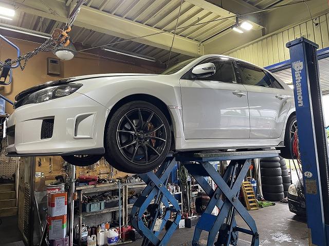 滋賀　インプレッサ ＷＲＸ ＳＴＩ(GVB)のタイミングベルト交換