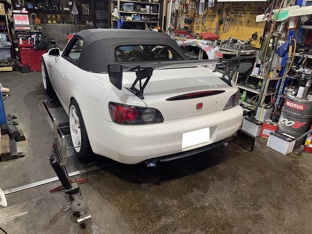 滋賀　S2000(AP1)の4輪アライメント調整
