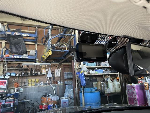 滋賀　輸入車「MINI」の持込ドラレコ取付（前後カメラ）