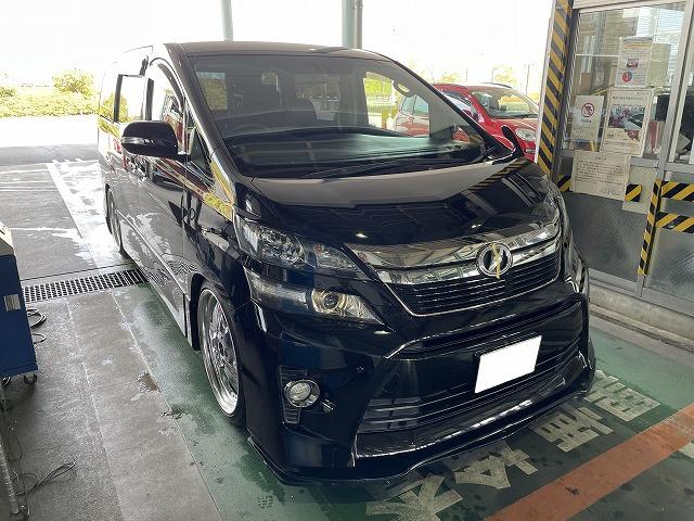 滋賀　ヴェルファイアの車検＆整備とOBD診断