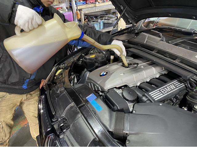 滋賀　BMW323i(E90)の車検＆整備とOBD診断