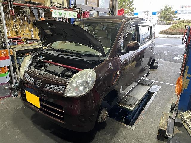 滋賀 日産「モコ」(MG22S)の車検&整備とバッテリー交換|グー 滋賀 日産「モコ」(MG22S)の車検&整備とバッテリー交換|グー