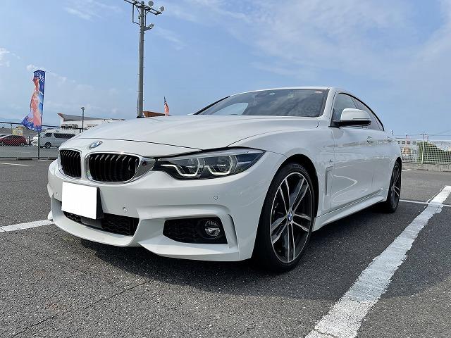 滋賀オートライフハノ　ＢＭＷ420i(F36)の持込ダウンサス(H＆R)＆マフラー交換(柿本)