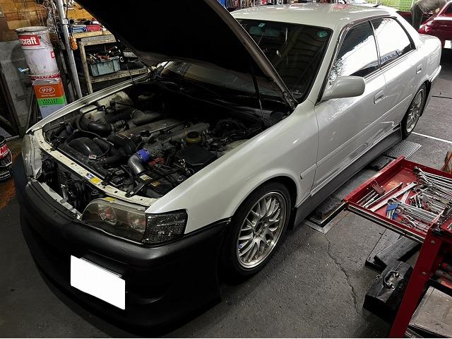 滋賀オートライフハノ　チェイサー(JZX100)のロードサービスと修理(オルタネーター交換)