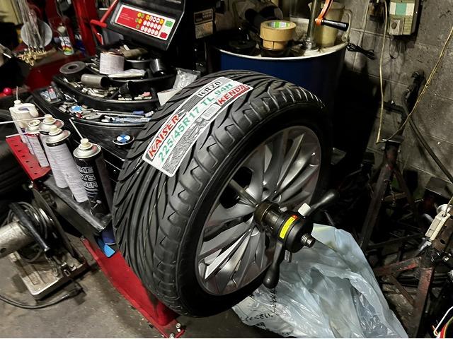 滋賀オートライフハノ　輸入車「BMW」のタイヤ交換4本（17インチ）