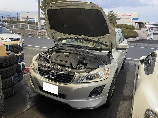 滋賀オートライフハノ ボルボXC60の足廻り異音＆冷却水漏れ