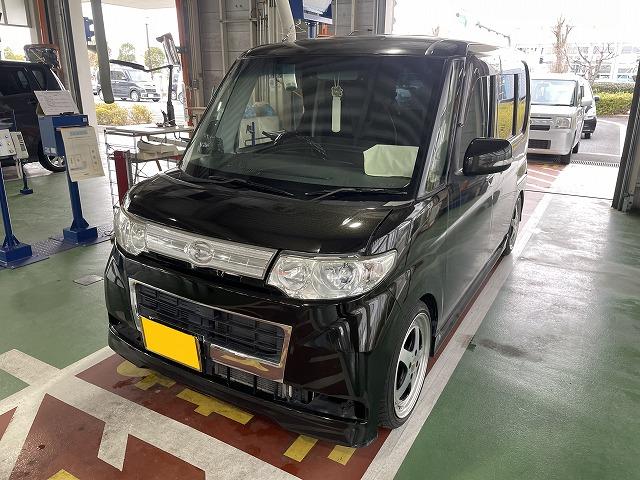 滋賀オートライフハノ　軽自動車「タント」の車検＆整備とブーツ交換
