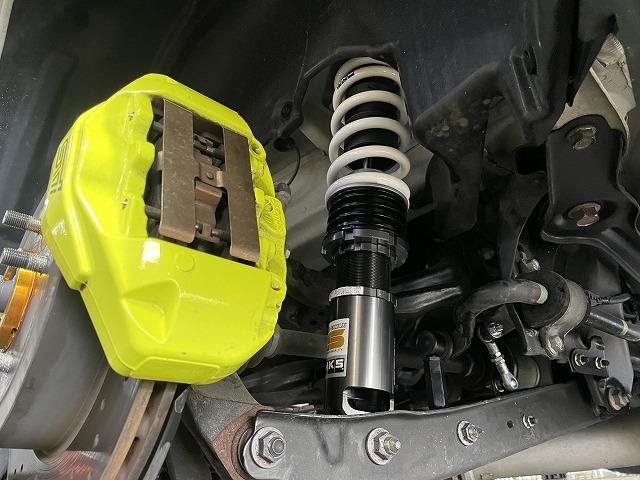 滋賀オートライフハノ　スバル「ＷＲＸ」(VAB)の持ち込み車高調取付＆フロントトー調整