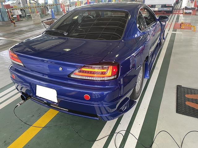 滋賀オートライフハノ　シルビア(S15)の車検＆整備と構造変更（車幅変更）