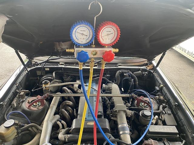 滋賀オートライフハノ　トヨタ「スープラ」(JZA70)のエアコンガス充填
