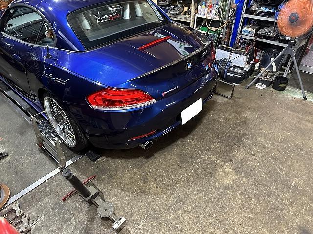 滋賀オートライフハノ 輸入車「BMW Z4」の持ち込み車高調の 滋賀オートライフハノ 輸入車「BMW Z4」の持ち込み車高調の