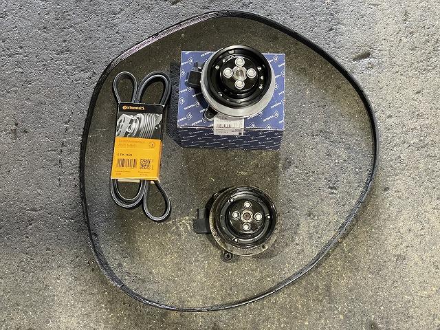 滋賀オートライフハノ　フォルクスワーゲン「トゥーラン」のウォーターポンプ交換