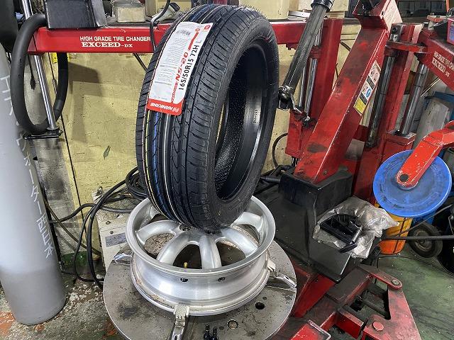 滋賀オートライフハノ　ダイハツ「コペン」の持込タイヤ交換４本(直送)