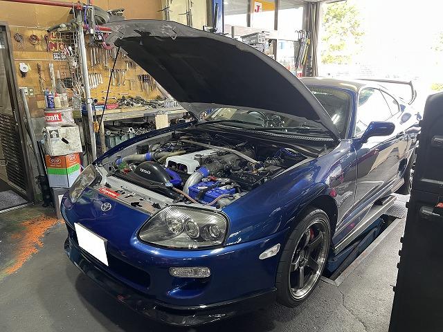 滋賀オートライフハノ スープラ(JZA80)の持込インタークーラー 滋賀オートライフハノ スープラ(JZA80)の持込インタークーラー