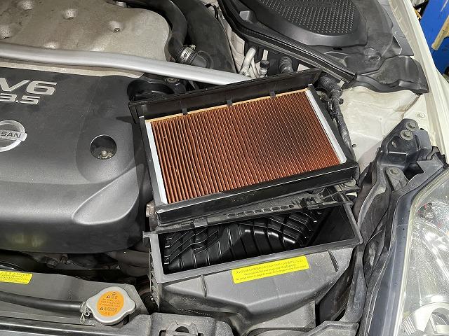 滋賀オートライフハノ　フェアレディZ(Z33)の車検＆整備とパワーウィンドゥ修理
