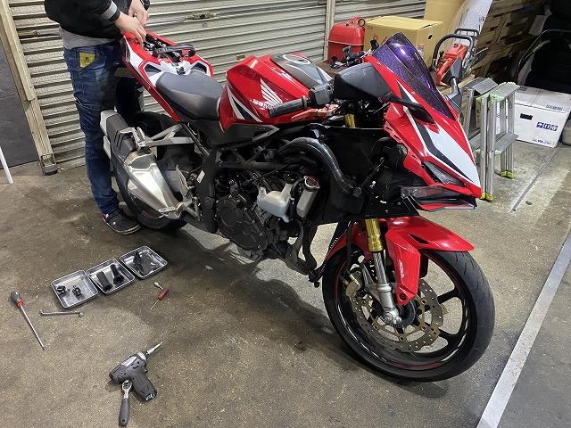 滋賀オートライフハノ　バイクのホンダ「CBR250RR」(MC51)の事故修理(保険対応)