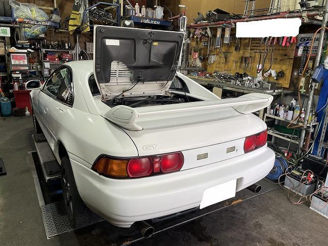 滋賀オートライフハノ　トヨタ「ＭＲ２ターボ」(SW20)のタイミングベルト一式交換（3Ｓエンジン）