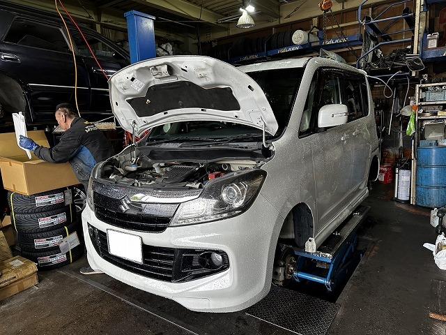 滋賀オートライフハノ　スズキ「ソリオ」(MA15S)の車検＆整備とフルード交換