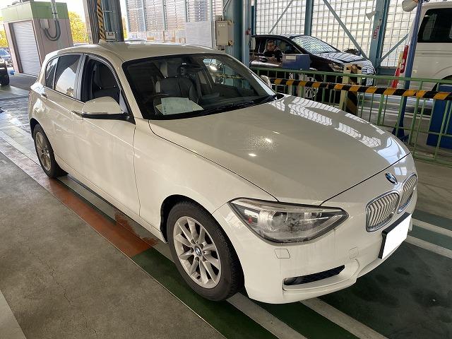 滋賀オートライフハノ　輸入車「BMW116i」の車検＆整備とブレーキパッド交換