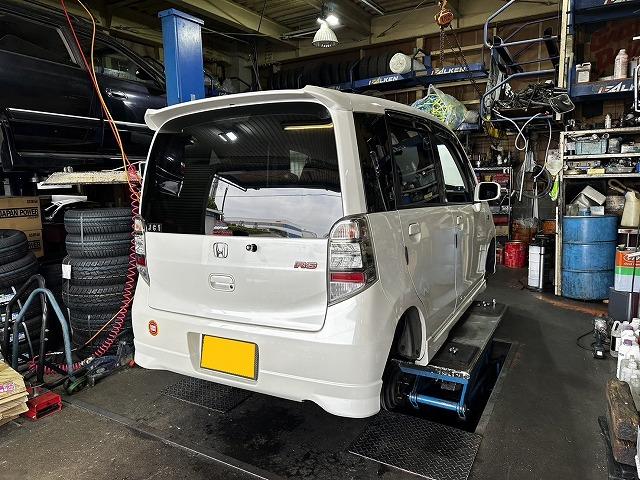 滋賀オートライフハノ　ホンダ「ライフ」(ＪＣ１)の車検＆整備とプラグ交換