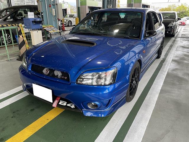 滋賀オートライフハノ　スバル「レガシィＢ４」(BE5)の車検＆整備とオイル全交換