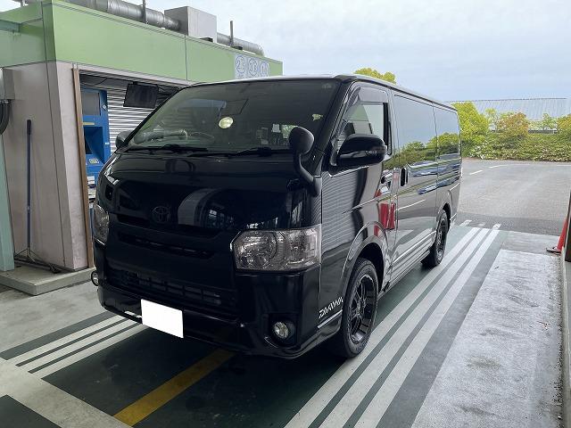 滋賀オートライフハノ　トヨタ「ハイエース」(200系)の車検＆整備とオイル交換