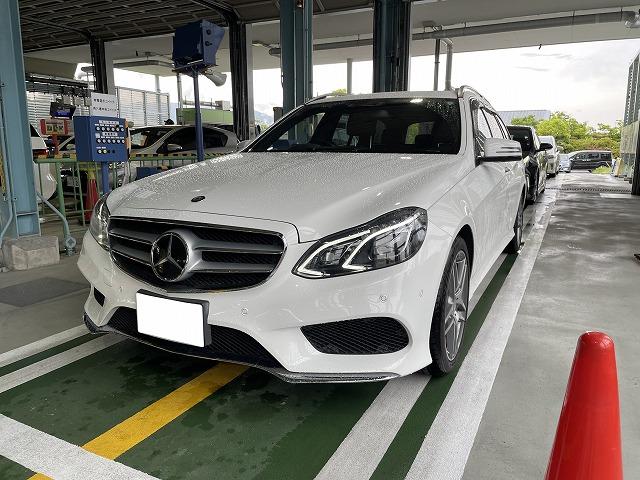 滋賀オートライフハノ　輸入車「ベンツ E220d」(W212)の車検＆整備とオイル交換