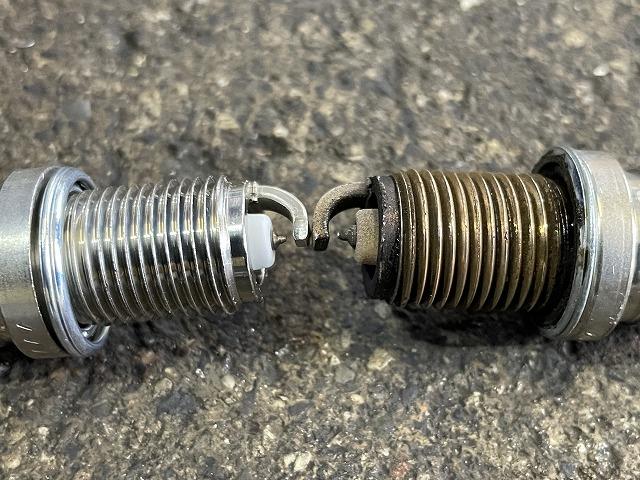 滋賀オートライフハノ　スバル「インプレッサWRX STI」(GDB)のプラグ交換　NGKイリウェイ