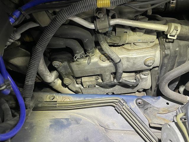 滋賀オートライフハノ　スバル「インプレッサWRX STI」(GDB)のプラグ交換　NGKイリウェイ