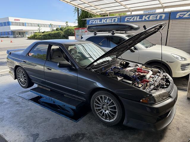 滋賀オートライフハノ　日産「スカイライン GTS-ｔ」(HCR32)の車検＆整備(中古新規)とタイミングベルト交換