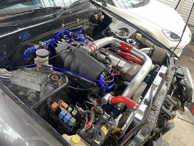 滋賀オートライフハノ　日産「スカイライン GTS-ｔ」(HCR32)の車検＆整備(中古新規)とタイミングベルト交換
