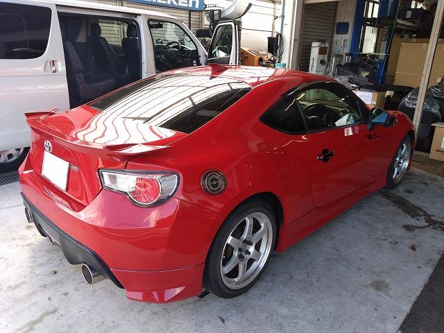 滋賀オートライフハノ トヨタ「86」(ZN6)の電動パワステ異音修理(コトコト音)