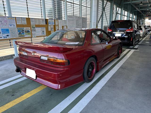 滋賀オートライフハノ 日産「シルビア」(S13)の車検&整備とオイル交換