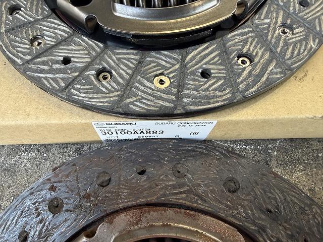 滋賀オートライフハノ　スバル「インプレッサワゴン」(GGA)のクラッチ交換