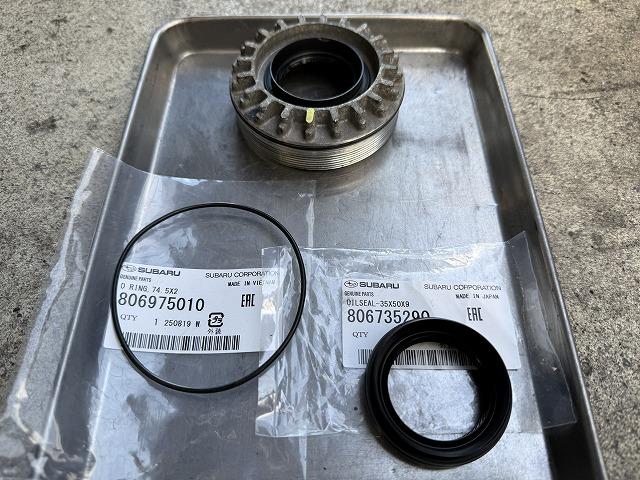 滋賀オートライフハノ　スバル「インプレッサワゴン」(GGA)のクラッチ交換