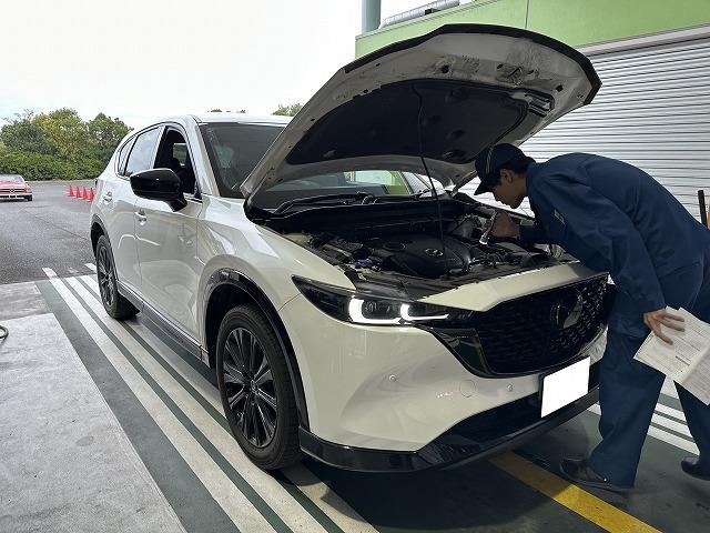 滋賀オートライフハノ　マツダ「CX-5」(KF2P)の車検＆整備とフルード交換