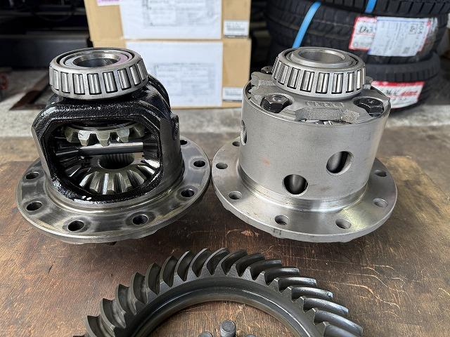 滋賀オートライフハノ　200系ハイエースの86用トルセンLSD交換（部品持ち込み）