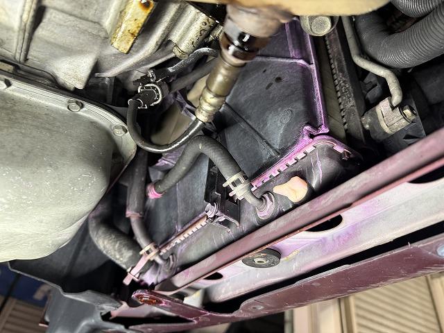 滋賀オートライフハノ　ダイハツ「ミラジーノ」(L650S)の車検＆整備とラジエター交換