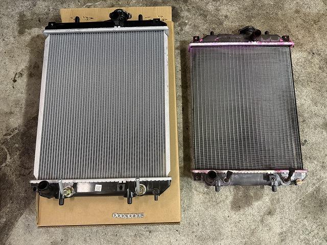 滋賀オートライフハノ　ダイハツ「ミラジーノ」(L650S)の車検＆整備とラジエター交換