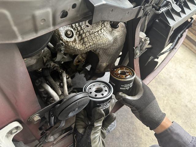 滋賀オートライフハノ　ダイハツ「ミラジーノ」(L650S)の車検＆整備とラジエター交換