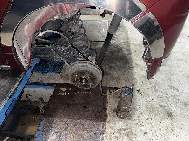 滋賀オートライフハノ　ダイハツ「ミラジーノ」(L650S)の車検＆整備とラジエター交換