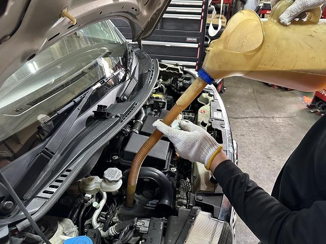 滋賀オートライフハノ　日産「モコ」(MG33S)の車検＆整備とオイル交換