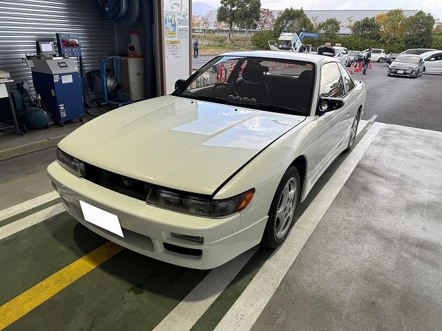 滋賀オートライフハノ　日産「シルビア」(PS13)の車検＆整備とブーツ交換