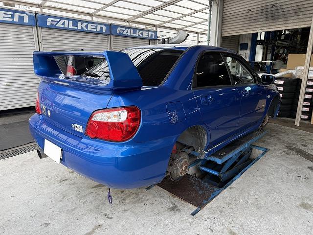 滋賀オートライフハノ　スバル「インプレッサ WRX」(GDA)の持込スタッドレス交換4本（17インチ）