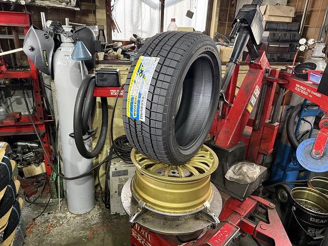 滋賀オートライフハノ　スバル「インプレッサ WRX」(GDA)の持込スタッドレス交換4本（17インチ）