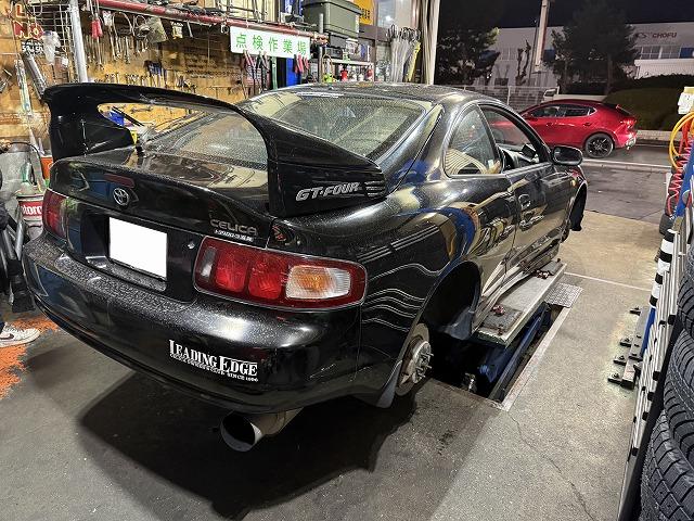 滋賀オートライフハノ　トヨタ「セリカ GT-FOUR」(ST205)のタイヤ交換4本（ダンロップ）